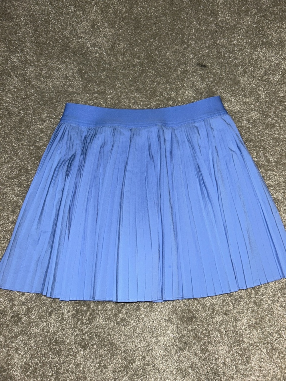 Pleated Mini Skirt in Powder Blue